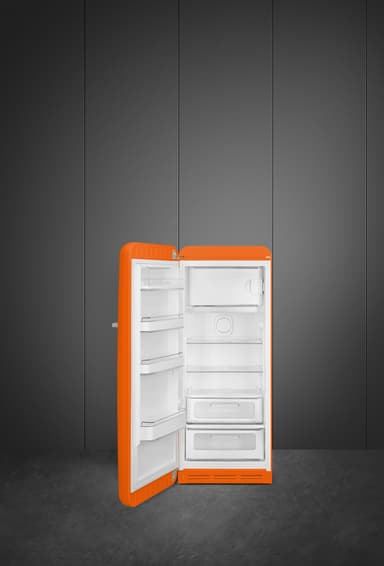 Smeg 50 s style kjøleskap med fryser FAB28LOR5 (oransje)