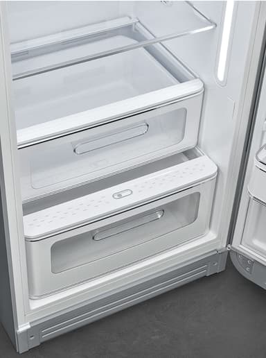 Smeg 50's style kjøleskap med fryser FAB28RSV5 (sølv)