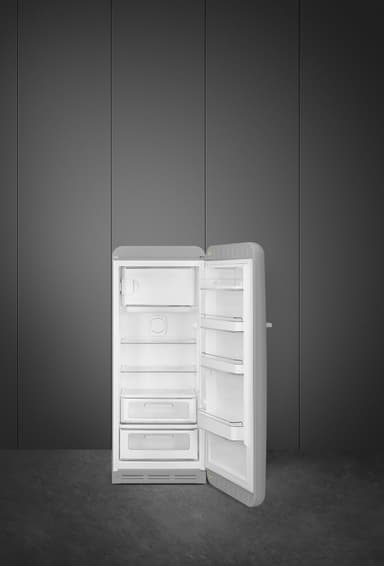 Smeg 50's style kjøleskap med fryser FAB28RSV5 (sølv)
