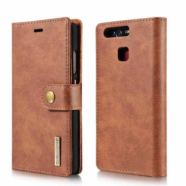 DG-Ming Lommebok 2i1 Huawei P9 (EVA-L09)  - brun