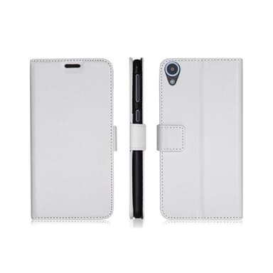 Lommebokdeksel 2-kort HTC Desire 820  - Hvit
