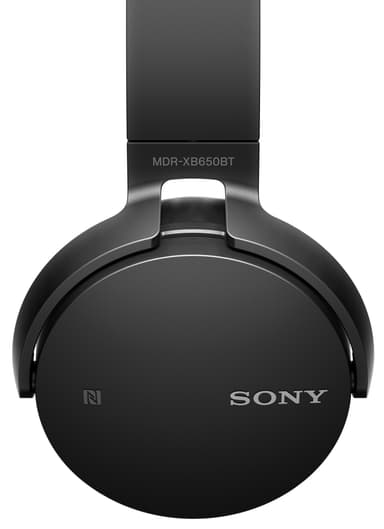 Sony MDR-XB650BT trådløse on-ear-hodetelefoner (sort)