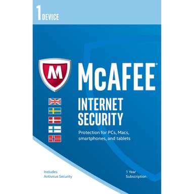 McAfee Internet Security 2017 (1 enhet) McAfee Internet Security 2017 (1 enhet)
