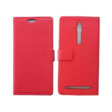 Lommebokdeksel 2-kort Asus Zenfone 2 (ZE551ML)  - RØD