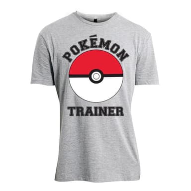 T-skjorte Pokemon Trainer grå (S)