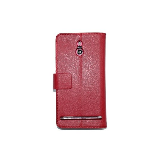 Lommebokdeksel 2-kort Sony Xperia P (LT22i)  - RØD