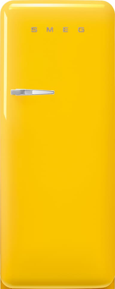 Smeg 50's style kjøleskap med fryser FAB28RYW5 (gul)