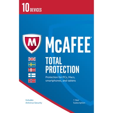 McAfee Total Protection 2017 (10 enheter) McAfee Total Protection 2017 (10 enheter)