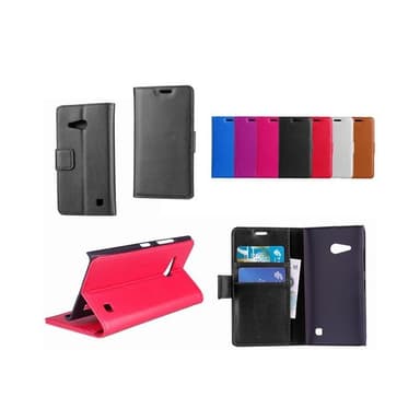 Lommebokdeksel 2-kort Nokia Lumia 730/735 (RM-1040)  - Hvit