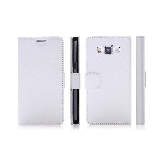 Lommebokdeksel 2-kort Samsung Galaxy A7 2015 (SM-A700F)  - Hvit