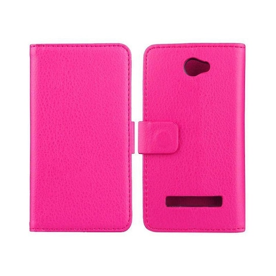 Lommebokdeksel 2-kort HTC Windows Phone 8S (A620e)  - Rosa