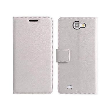 Lommebokdeksel 2-kort Samsung Galaxy Note 2 ( GT -N7100)  - Hvit