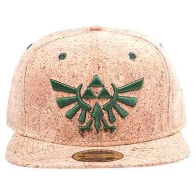 Nintendo Zelda Triforce caps i kork (naturlig)