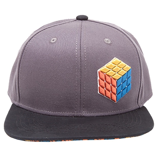 Rubiks Kube 3D-logo caps (sort)