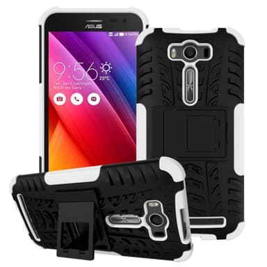 Støtsikkert deksel med stativ Asus Zenfone 2 Laser (ZE500KL)  - Hvit