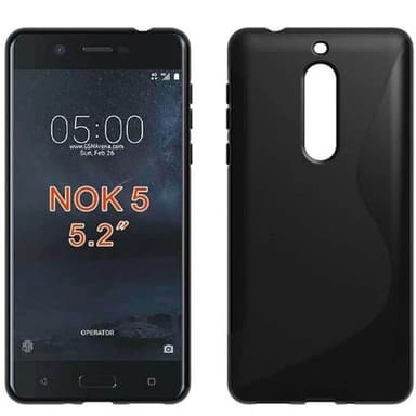 S Line silikondeksel Nokia 5 (TA-1053)  - Svart