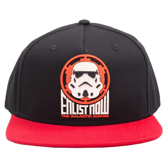 Star Wars - Stormtrooper caps (sort/rød)