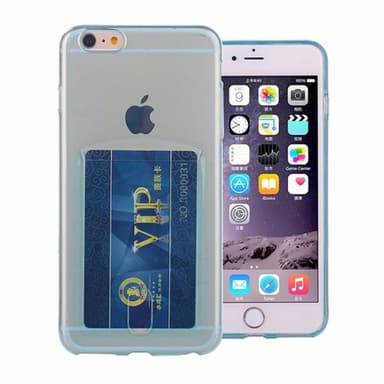Silikondeksel med kort Apple iPhone 5, 5S, 5SE  - Blå