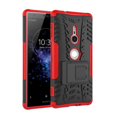 Støtsikkert deksel med stativ Sony Xperia XZ2 (H8266)  - RØD