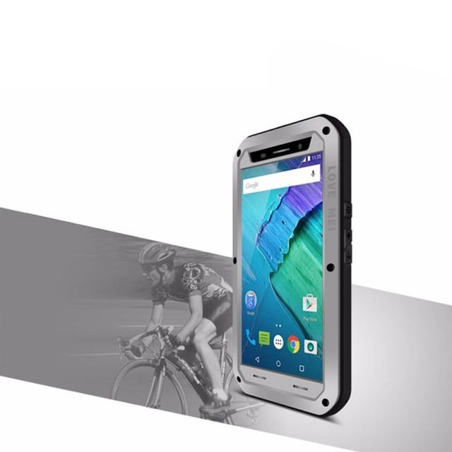 LOVE MEI Powerful Motorola Moto X Style (XT1570)  - Sølv