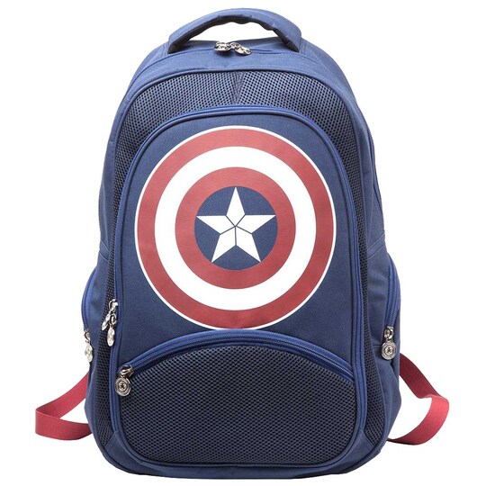 Marvel Captain America Caps ryggsekk (blå)