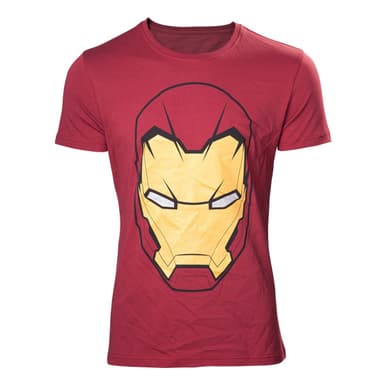 T-skjorte Marvel - Iron Man Head rød (XXL)