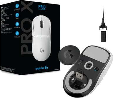Logitech G Pro X Superlight trådløs gamingmus (hvit)