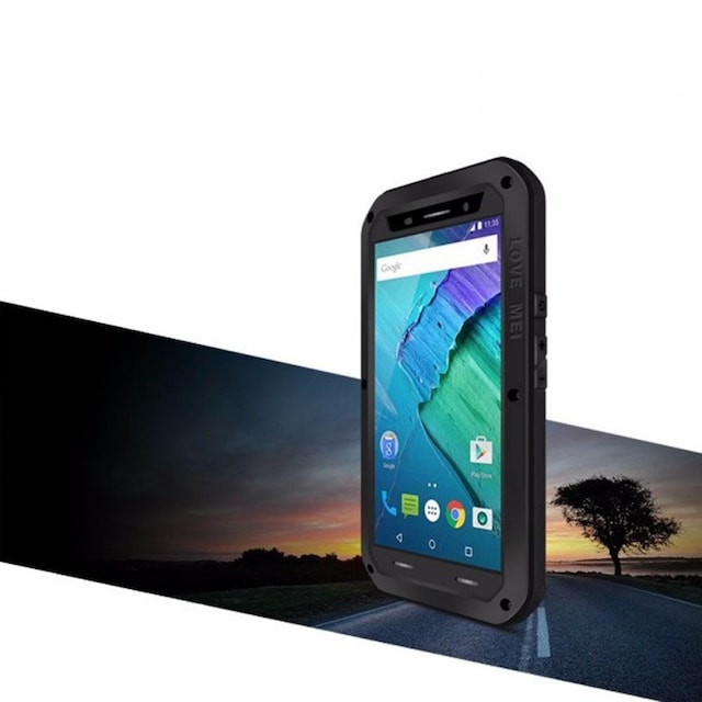 LOVE MEI Powerful Motorola Moto X Style (XT1570)  - Svart