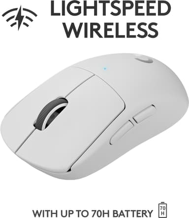 Logitech G Pro X Superlight trådløs gamingmus (hvit)