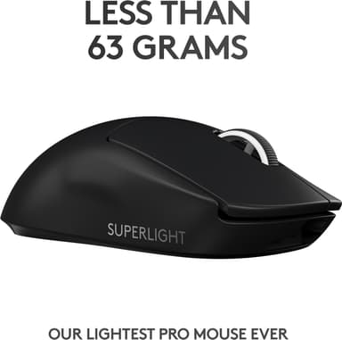 Logitech G Pro X Superlight trådløs gamingmus (sort)