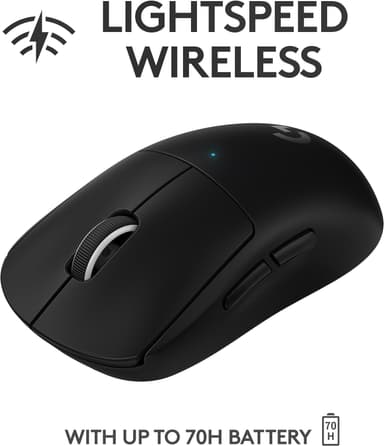 Logitech G Pro X Superlight trådløs gamingmus (sort)