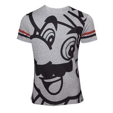 T-skjorte Nintendo - Mario Face grå (L)
