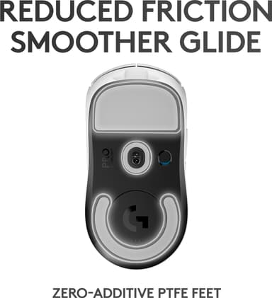 Logitech G Pro X Superlight trådløs gamingmus (hvit)