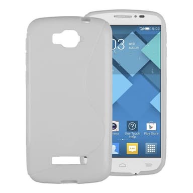 S Line silikondeksel Alcatel One Touch Pop C7  - Hvit
