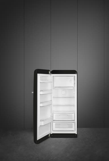 Smeg 50's style kjøleskap med fryser FAB28LBL5 (sort)