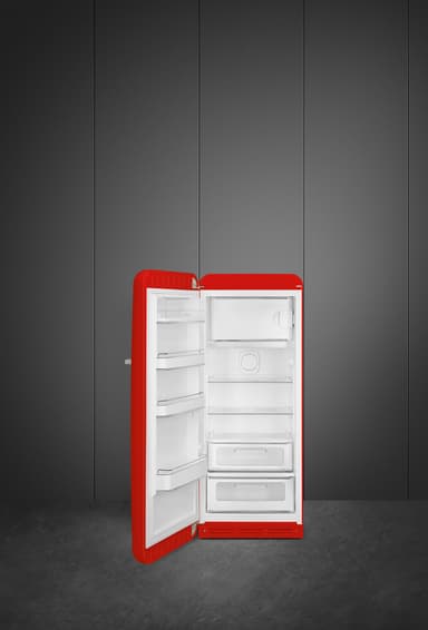 Smeg 50's style kjøleskap med fryser FAB28LRD5 (rød)