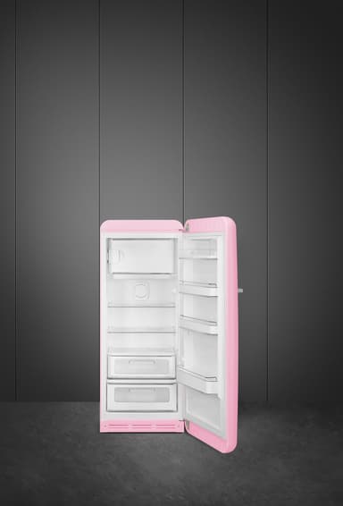 Smeg 50's style kjøleskap med fryser FAB28RPK5 (rosa)