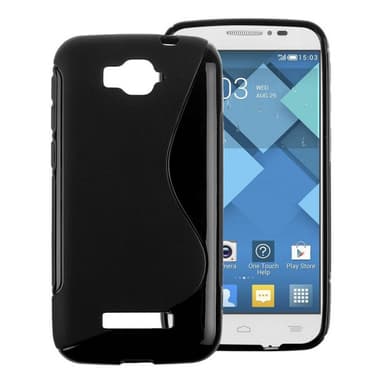 S Line silikondeksel Alcatel One Touch Pop C7  - Svart