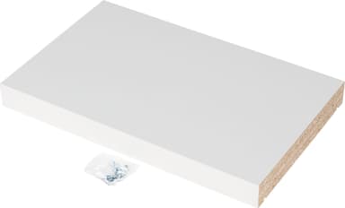 Epoq Standard hjørnehylle 80x35 cm , 3 stk. (hvit)