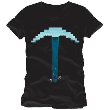T-skjorte Minecraft - Pick Axe sort (L)