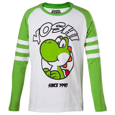 Genser barn Yoshi hvit/grønn (146/152)