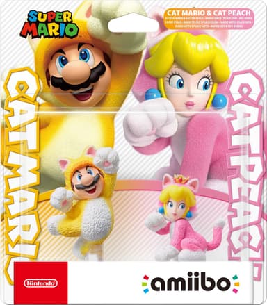 Nintendo Amiibo karakterer - Super Mario Coll. - Cat Mario & Cat Peach
