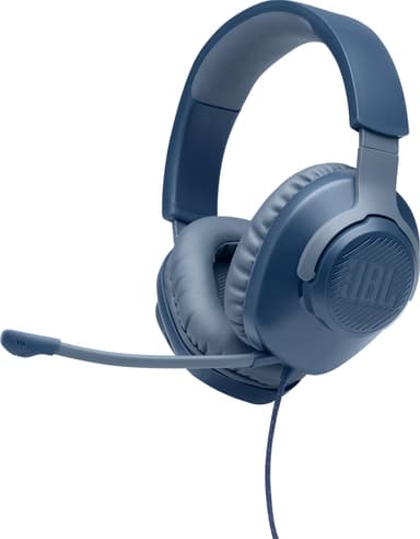 JBL Quantum 100 gaming headset (blå)