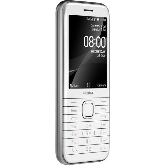 Nokia 8000 4G mobiltelefon (opal white)