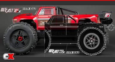 ARRMA Outcast 1/5 4X4 8S Stunt Truck RTR Red