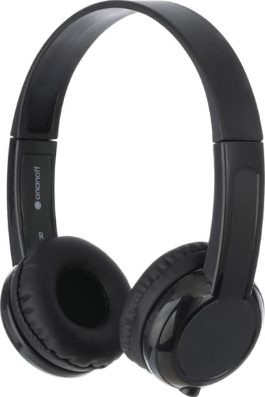 BuddyPhones Scholar on-ear hodetelefoner (sort)