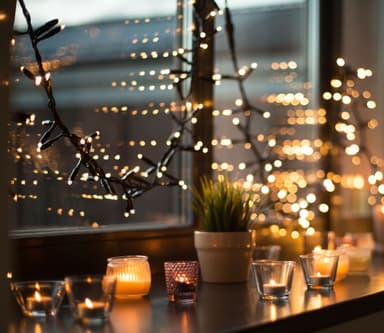 Nordic Home Christmas lyslenke 4420008 (hvit)