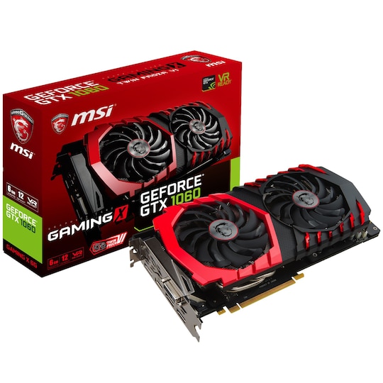 MSI GeForce GTX 1060 Gaming X 6G grafikkort