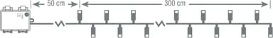 Nordic Home Christmas lyslenke 4420025 (hvit)