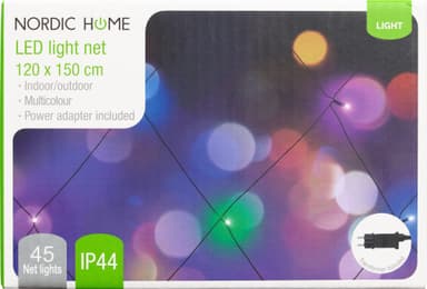 Nordic Home Christmas lysnett 4420037 (hvit)
